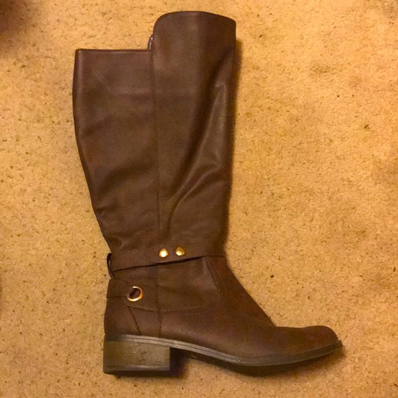 Brown Mid Calf Boots - Picture 1 of 5